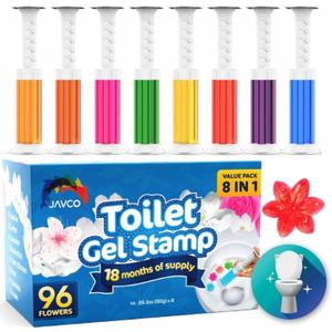 -96 Flowers- Flower Toilet Gel Stamp | Toilet Scent Fresheners (Mix Scent)