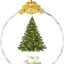 Christmas Ornaments Crystal Hanging, Christmas Tree Glass Ornament Hanging Craft Collectibles for Trees Home Party Gifts