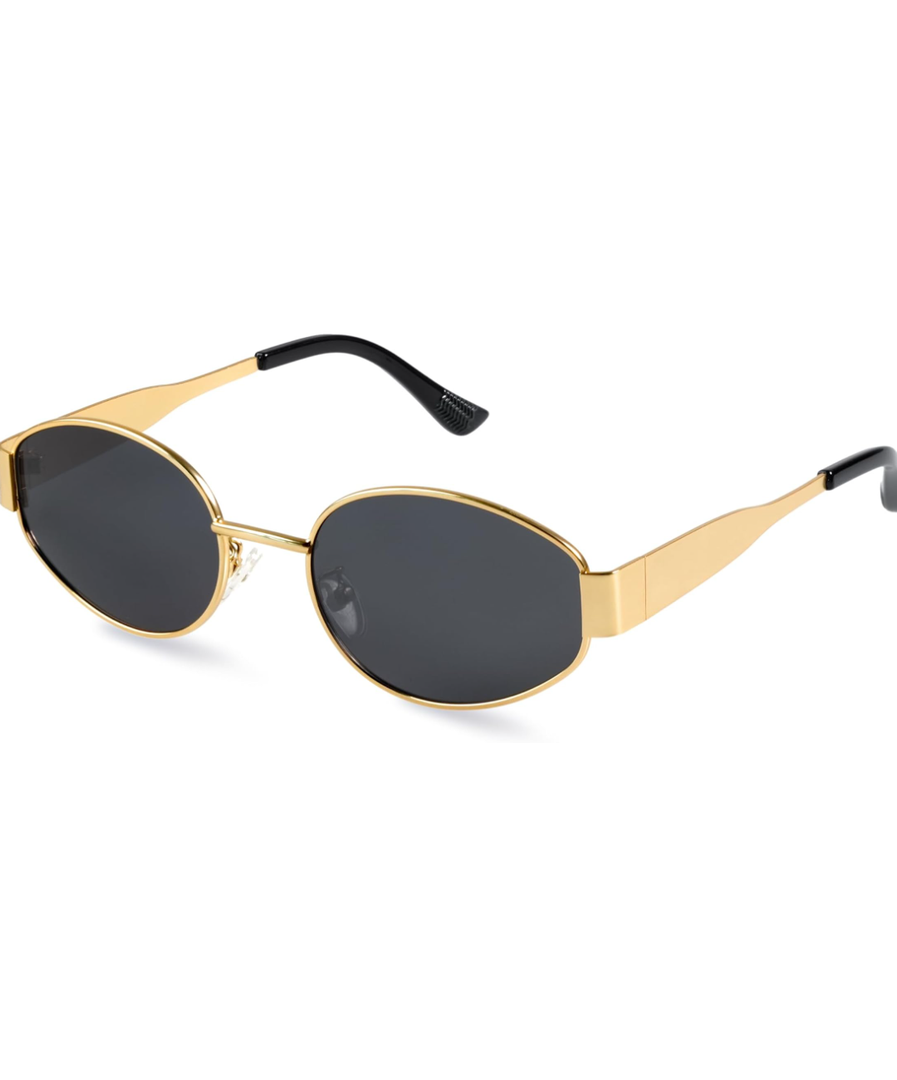 livho 2025 Trendy Oval Sunglasses - Stylish Polarized Shades for Everyday - Retro Metal Frames
