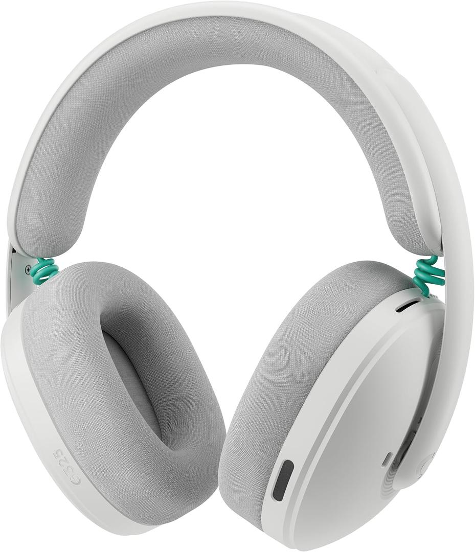 Logitech G325 Lightspeed Wireless Bluetooth Gaming Headset, All-Day Comfort, Built-in Mic with Noise Reduction, 24-Bit Audio, 24+ Hr Battery Life, for PC, PlayStation, Switch, Mobile White