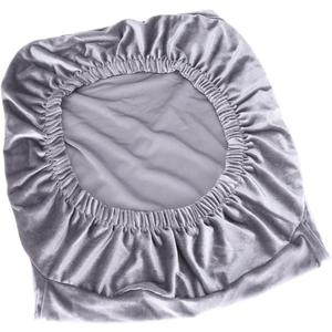 Mobestech Elastic Chair Cover Sleeve Removable Stretchy Protector for Dining Party Office Use Grey Spandex Slipcover for Chairs, Pack of 2
