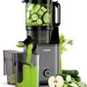 VENNXE Cold Pressed Juicer, Slow Masticating Juicers Machines for Vegetable and Fruits, Easy to Clean Juice Extractor with 50 oz Capacity and 5.7" Extra Large Feed Chute, BPA Free Electric Juice Maker (grey)