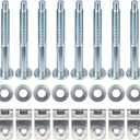 924-311 Truck Bed Mounting Bolts Nuts Hardware Kit Compatible with Ford F250 F350 F450 F550 Super Duty Truck 1999-2016 Replace# W706640S900 W706641S900 W708770S436 XC3Z9900038AA