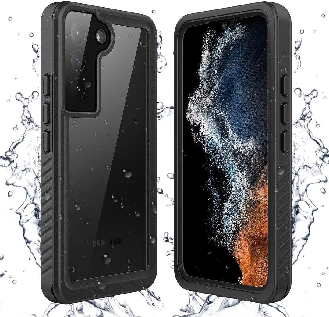 Lanenas for Samsung Galaxy S22 Case, Waterproof Case with Built-in Screen Protector, Shockproof Dustproof Heavy Duty Full Body Protective Case for Samsung Galaxy S22 5G 6.1" Black