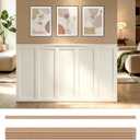 Paintable Board and Batten Wall Panel Kit 189x54 in MDF Accent Wainscoting Decorative Wall Panel 10 Pcs Wall Molding Trim for DIY Bedroom Kitchen Living Room Home Decor