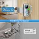 NANW Blink Doorbell Mount, NANW Full-Metal Anti-Theft Doorbell Camera Mount for Blink Video Doorbell 1st Gen, Not for 2nd Gen (Newest Model), No-Drill and Not Block Motion Sensor Bracket, Silver