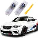 Car Door Light M Logo Projector, Customized Logo Shadow LED Lights Compatible with 1/3/4/5/6/7/X1/X2/X3/X4/X5/X6/M/GT Series Car M Accessories (M)
