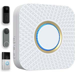 Smart Wireless Doorbell Chime for Google Nest & Blink & Ring Doorbell, No Wiring Needed, Whole-Home Range, 5 Volumes, 32 Chimes, Easy APP Setup