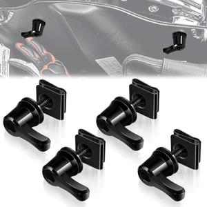 Amazicha New Saddle Bag Lock Hardware Bolt Kit, Theft Deterrent SaddleBag lever locks Mounting Hardware screws Compatible for Harley Davidson Touring Street Glide Electra Glide Softail 1992-Later