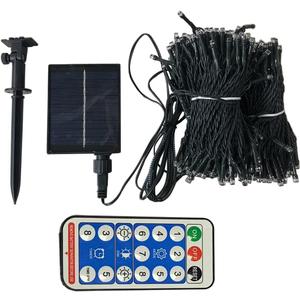 300 Led Solar Lights Outdoor Garden Fairy String Lights Christmas Tree Lights Patio Fence Wedding Party Decorative Waterproof 8 Modes with Remote (Multy Color)
