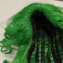 ColorGround Green Styled Heat Resistant Natural Costume Wig for Cons and Party (Bright Green for Adult)