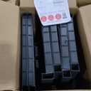 Sterilite 4 Shelf Cabinet, Lockable Utility Storage w/ Adjustable Shelves, Gray - Plastic Shelving Unit for Organizing Garage, Pantry, Basement, Laundry Room or Mudroom