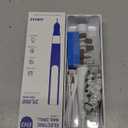 AIRSEE Master Cordless Electric Nail Drill Machine, 35000 RPM Stepless Speed, Professional Rechargeable Nail File Set with LED Display, Portable E-File Dremel Kit for Salon,Blue