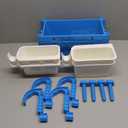 2025 2 Sets Poolside Storage Basket with 2 Cup Holder & Pole Hanger,Hold 12KG+,Toy Holder Storage for Towels Drinks Pool Accessories Bar for Most Frame Above Ground Swimming Pools