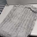 BEDELITE Fleece Throw Blanket for Couch - 300GSM Soft & Warm Fluffy Grey Blanket, Decorative And Giftable Striped Blankets For Women, Men, 50"x60"