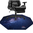 Office & Gaming Chair Mat for Hardwood Floor - 39 Inch, Anti-Slip, Scratch Resistant Octagon Carpeted Mat