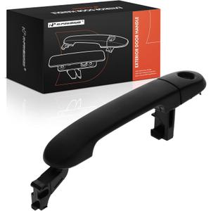 A-Premium Front Left Driver Side Exterior Door Handle with Keyhole Compatible with Nissan Versa 2007 2008 2009 2010 2011, Textured Black, Replace# 80641-YC100-23, 80644-YC000-23