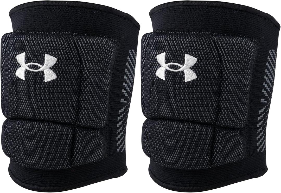 Under Armour Volleyball Knee Pads, Lightweight, Durable Protection on The Court, Youth & Adult Sizes (Adult- Small, Black)