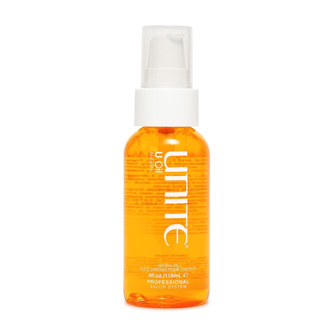 UNITE Hair – U Oil – Argan Infused Hair Oil for Hydration, Shine & Frizz Control – Smooths, Softens & Protects Without Weighing Hair Down – Ideal for All Hair Types & Textures, 4 Fl Oz