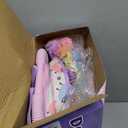 Baby Doll Stroller Playset for Girls Toddlers 3-5 4-6 5-7 Year Old to Play House Games. Stroller Toy with 12.5" Baby Doll, Dining Chair, Quilt Pillow, 24 PCS Doll Accessories and 2 Sets Clothes.