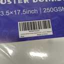 200 Pack White Poster Board,13.5" x 17.5" White Poster Paper Bulk, 13.5*17.5in-200P