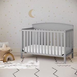 Storkcraft Graco Benton 5-in-1 Convertible Crib in Pebble Gray