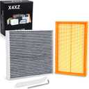 5Q0129620B 5Q0819644 Engine & Cabin Air Filter for 2015-2026 Volkswagen Jetta Tiguan Arteon GTI 2.0L, 2015-2024 Golf 1.8L 2.0L, 2015-2025 Audi A3 Q3 S3 TTS Quattro Replace# 5Q0-819-644 F11643