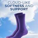 3 x Pembrook Premium Diabetic Compression Crew Socks for Women - Running Socks, Short Compression Socks for Women - 2 Pairs (Large)