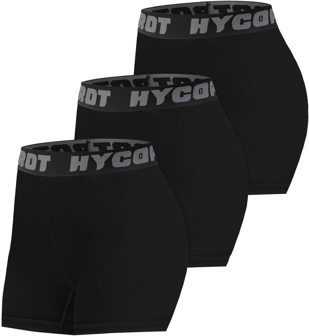 HYCOPROT 3" Women's Volleyball Shorts Spandex Compression Shorts Performance for Workout Gym Yoga Running Biker (S)