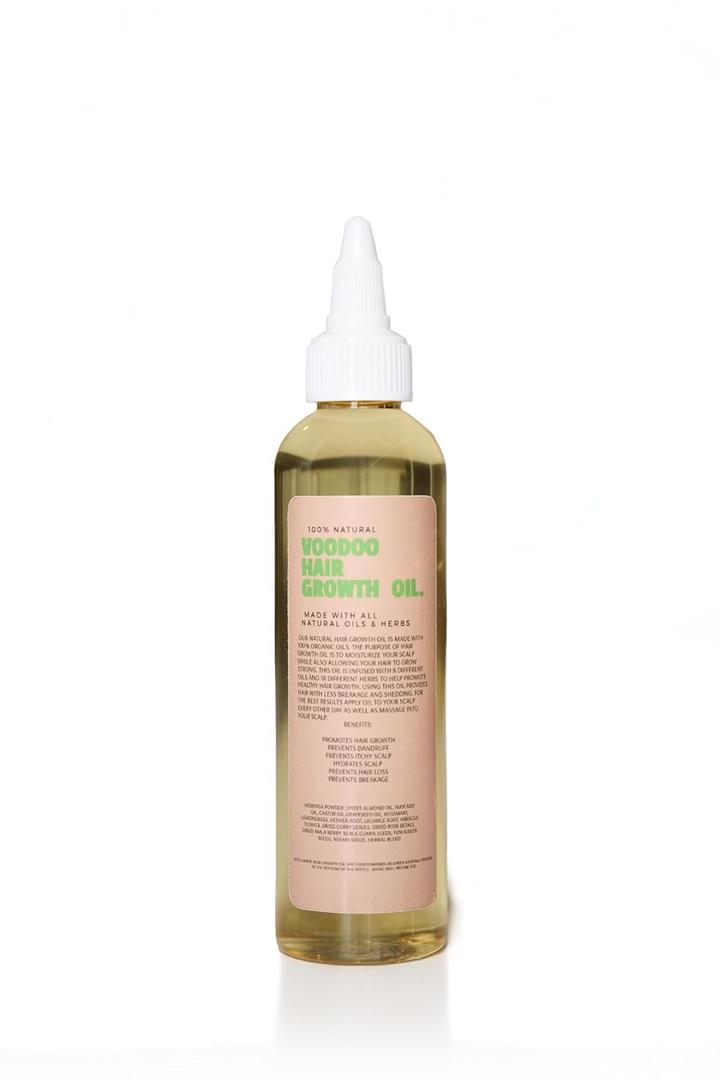 Voodoo Hair Growth Oil - Infused with Rosemary, Lemongrass, Grapeseed & Castor Oil for Hair Growth, Scalp Itchiness & Dry Scalp - 4 Fl Oz - All Hair Types