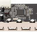 VINGVO PCIe to USB 2.0 Card 4-Port 4-Pin PCIe to USB 2.0 480Mbs Chassis Expansion Card