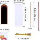 2 x Winlyn 48 Sets 6 Styles Fall Magic Color Scratch DIY Bookmarks Craft Kits Rainbow Scratch Paper with Scratching Tools Ribbons Art Sets for Kids Students Party Favors Classroom Activities