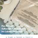 Spartan Industrial - 18 X 24 (100 Count) Self Seal Clear Poly Bags with Suffocation Warning for Packaging, Clothes - Resealable Glue