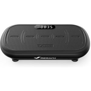 MERACH Vibration Plate Exercise Machine, Vibration Plate 440 Lbs Capacity, Bluetooth and Silicone Pedal, Stimulate Deep Fat, Vibration Plate for Lymphatic Drainage, Vibrating for Weight Loss