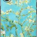 Compatible with iPhone 16 Plus Case,Almond Tree Artistic Flower Paintings by Van Gogh,Soft TPU Slim Protective Cover