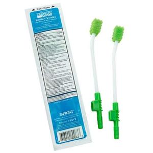 Toothette Oral Care Single Use Suction Swab System with Perox-A-Mint (2 Packages, 2 swabs/pkg)