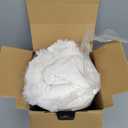 Ultra Soft Cozy Faux Fur Throw Blanket, Fuzzy Plush Thick Bubble Blanket, Luxury Fluffy Blanket for Couch, Sofa, Bedroom, and Living Room, 50x60 Inches, Cream White