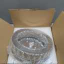 HOPGGIE 12 Inch Crystal Chandeliers LED Ceiling Light Flush Mount Ceiling Light Fixtures Modern Chandelier Light for Kitchen Closet Hallway Bedroom Foyer Laundry Room (Dimmable) (11.8"-dimmable)