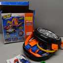 Toy Car Race Track Set for Kids Ages 4-8, Stunt Tire-Shaped Case Transforms into Race Course, 6 Cars in 1:64 Scale, 2 Ways to Play, Action Loop Cyclone Challenge & Speed Snap Track