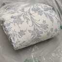 Laura Ashley - Queen Quilt Set, Soft Cotton Bedding with Reversible Design, Medium Weight for Year Round Use, 3 Piece Bed Set with Matching Pillowcases (Amberley Blue)