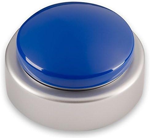 Extra Large Talking Button Clock - for The Blind, Elderly or Visually impaired (Blue)