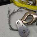 Come Along Winch 2-Ton with Two 1" x8FT Lifting Sling Heavy Duty Power Cable Come Along Tool with Dual Gears 7 Ft 2 Hooks Cable Winch Puller for Recovery Gear