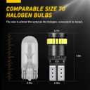 AUXITO 194 LED Bulbs for License Plate Light 168 175 2825 W5W T10 24-SMD 3014 Chipsets 6000K White for Car Dome Door Map Dash Courtesy Cargo License Plate Lights, Pack of 2