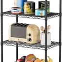 4 Metal Shelves Wire Shelving Storage Shelf Adjustable Unit Pantry, 4 Tier 14"Dx24"Wx48"H