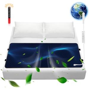 Grounding Mat for Bed, Anti-Static Earthing Pad King, 76"x27" | Grounding Mat,Grounding Mattress Pad with Cord, Non-Slip Mat for Home & Bed Use