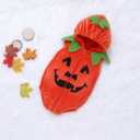JIFRE Cute Baby Halloween Pumpkin Costume, Toddler & Infant Unisex-Kids Costume for Boys & Girls (6-12months)