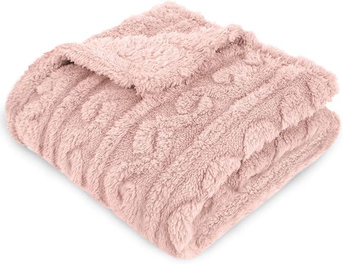 Baby Blanket for Girls Toddlers 3D Fleece Fluffy Fuzzy Blanket for Baby, Soft Warm Cozy Fleece Blanket, Infant or Newborn Receiving Blanket 330GSM (30 x 40 Inch, Blossom Pink) Baby Blanket for Girls Toddlers 3D Fleece Fluffy Fuzzy Blanket for Baby, Soft Warm Cozy Fleece Blanket, Infant or Newborn Receiving Blanket 330GSM (30 x 40 Inch, Blossom Pink)