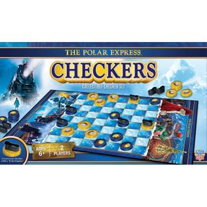 MasterPieces Officially licensed Polar Express Checkers Board Game for Families and Kids ages 6 and Up