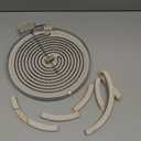 Upgrade W11047722 W10248262 Radiant Surface Element 10in Fit for Whirlpool Surface Single Element, Intended for Kenmore Radiant Element, Replaces 8523692 WP8273992 PS11775308 Electric Stove Parts