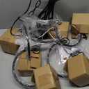 6-Light Farmhouse Candle Chandelier for Living Room, Rustic Industrial Pendant Ceiling Light fixture, Vintage Hanging Lamp for Bedroom Hallway Kitchen Dining Room Foyer, Matte Black E12 Socket